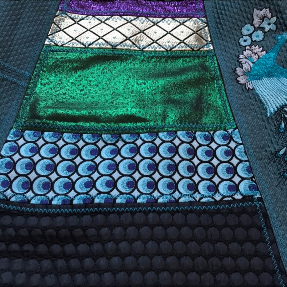 Desigual Galactic Tour patchwork A line mini skirt - Picture 6 of 8